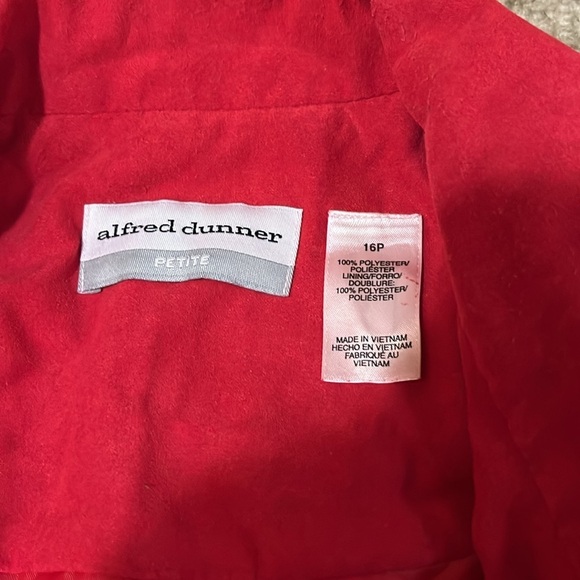 Alfred Dunner Red Blazer Jacket - Picture 3 of 8